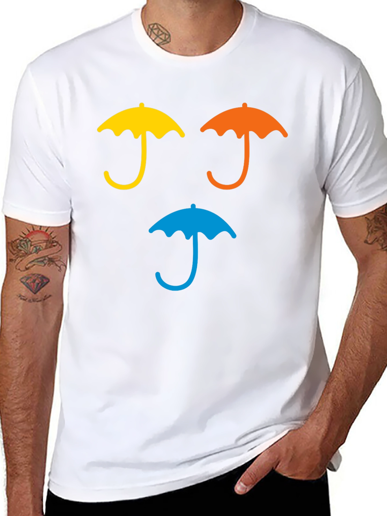 Umbrella Graphic T-Shirt - Casual Wear