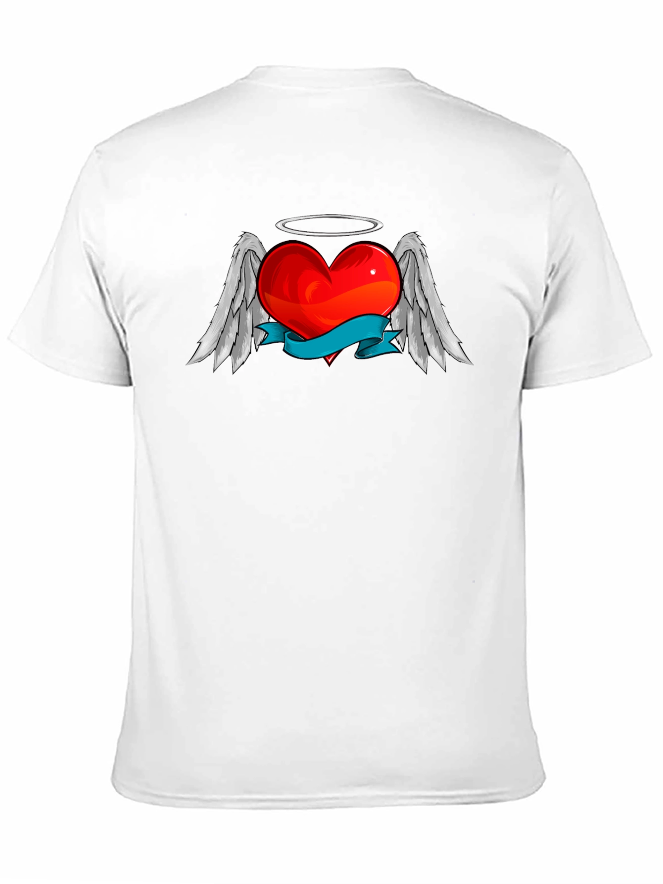 Angel Heart Graphic T-Shirt - Stylish Black Tee