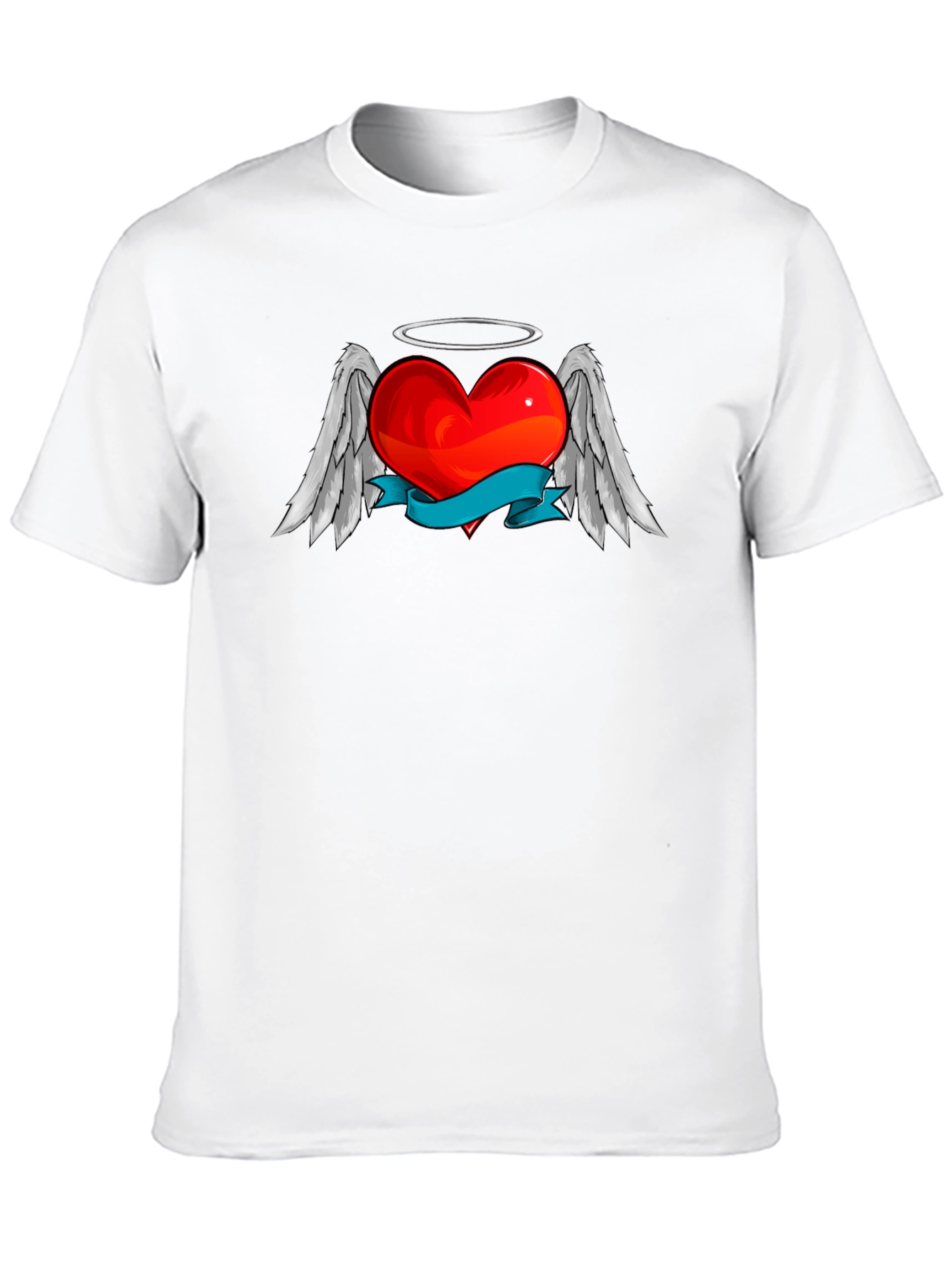 Angel Heart Graphic T-Shirt - Stylish Black Tee