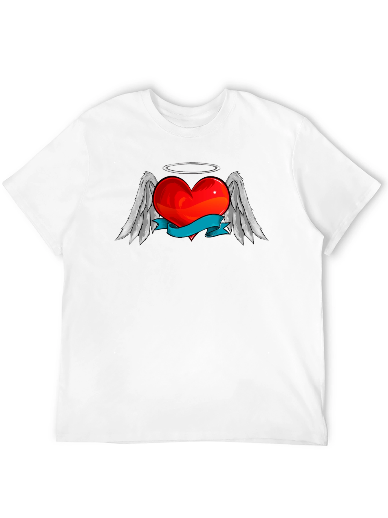 Angel Heart Graphic T-Shirt - Stylish Black Tee