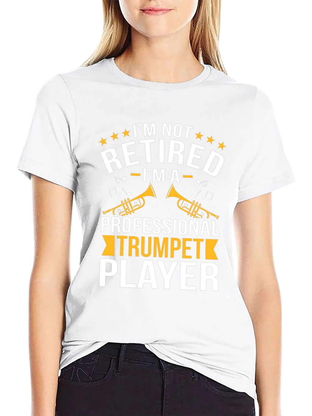 Trumpet Player T-Shirt - Im Not Retired Graphic Tee