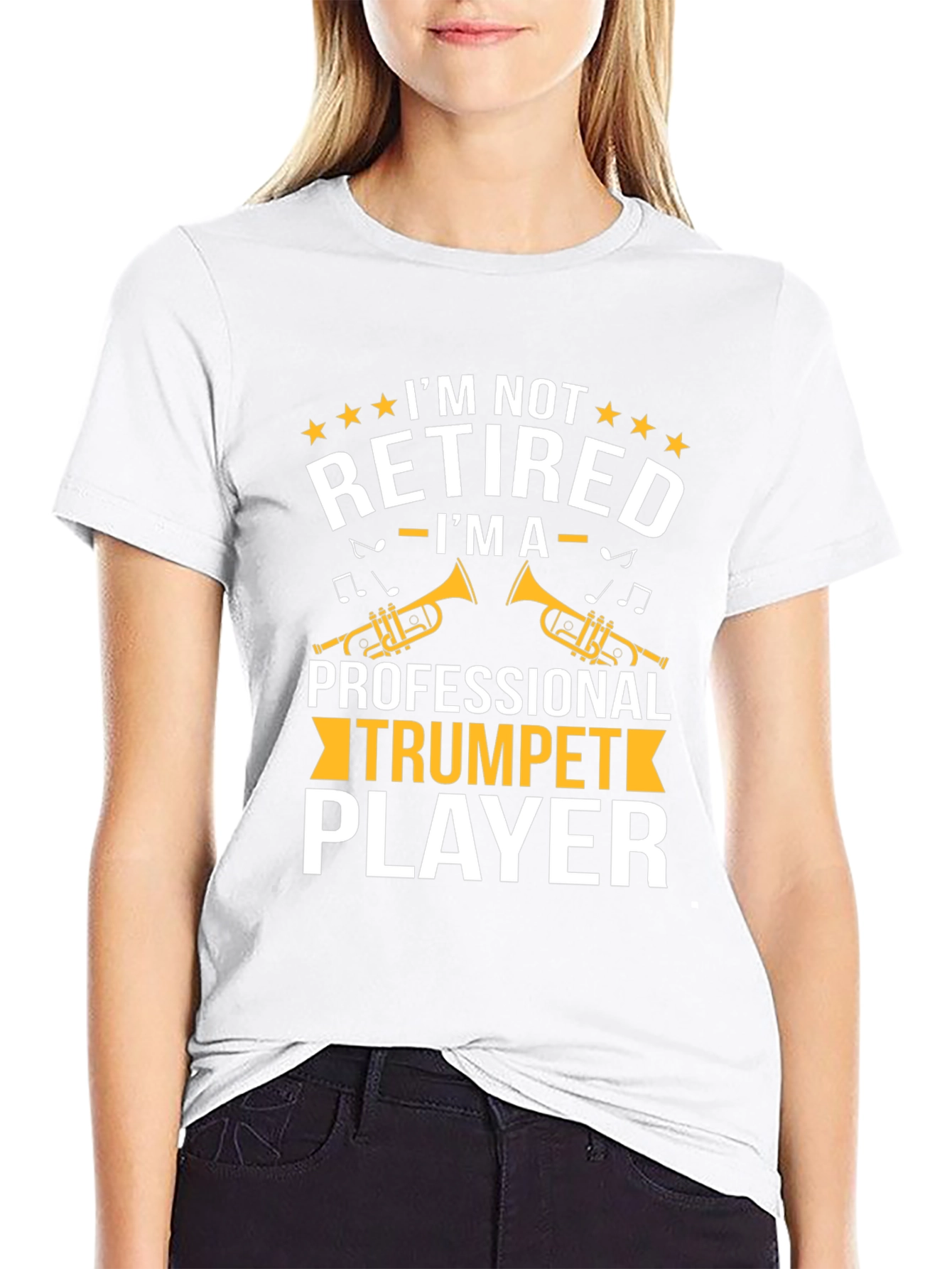 Trumpet Player T-Shirt - Im Not Retired Graphic Tee