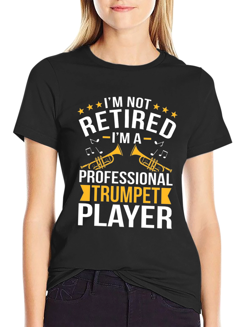 Trumpet Player T-Shirt - Im Not Retired Graphic Tee