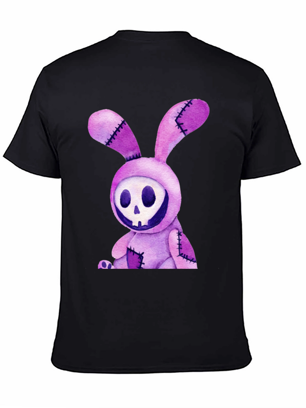 Creepy Bunny Skull Graphic Tee