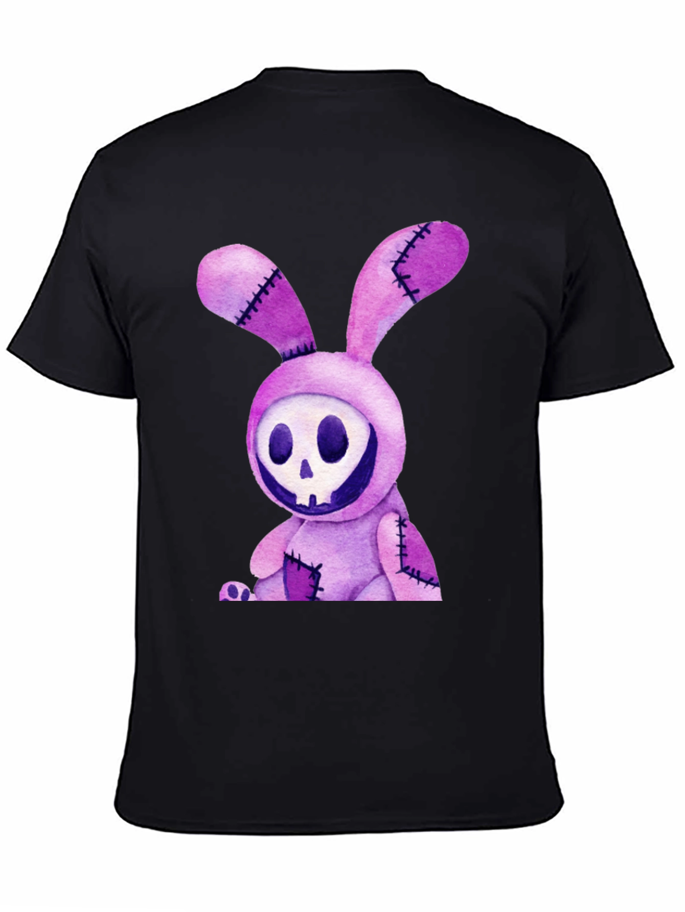 Creepy Bunny Skull Graphic Tee