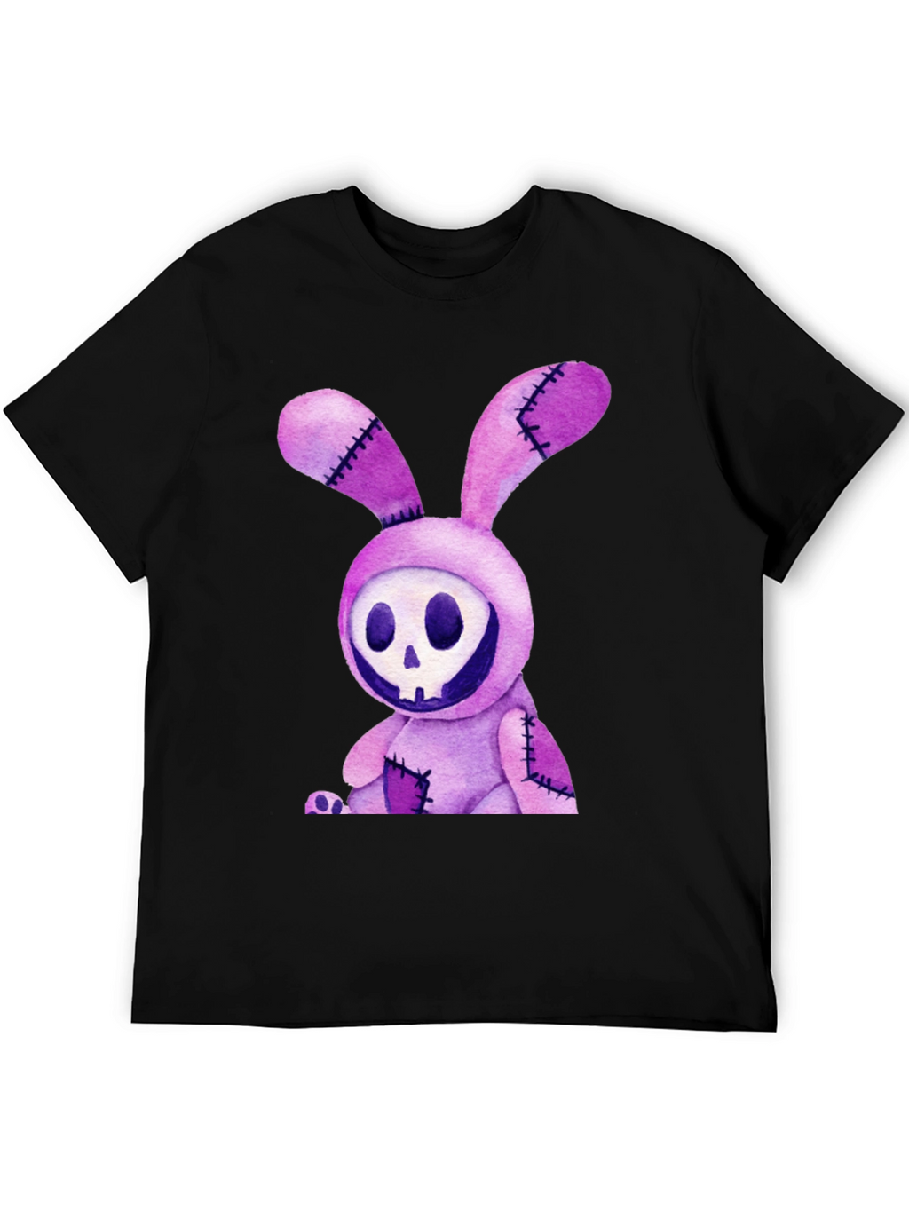 Creepy Bunny Skull Graphic Tee