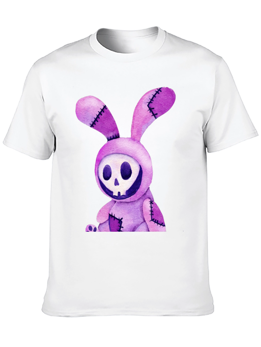 Creepy Bunny Skull Graphic Tee