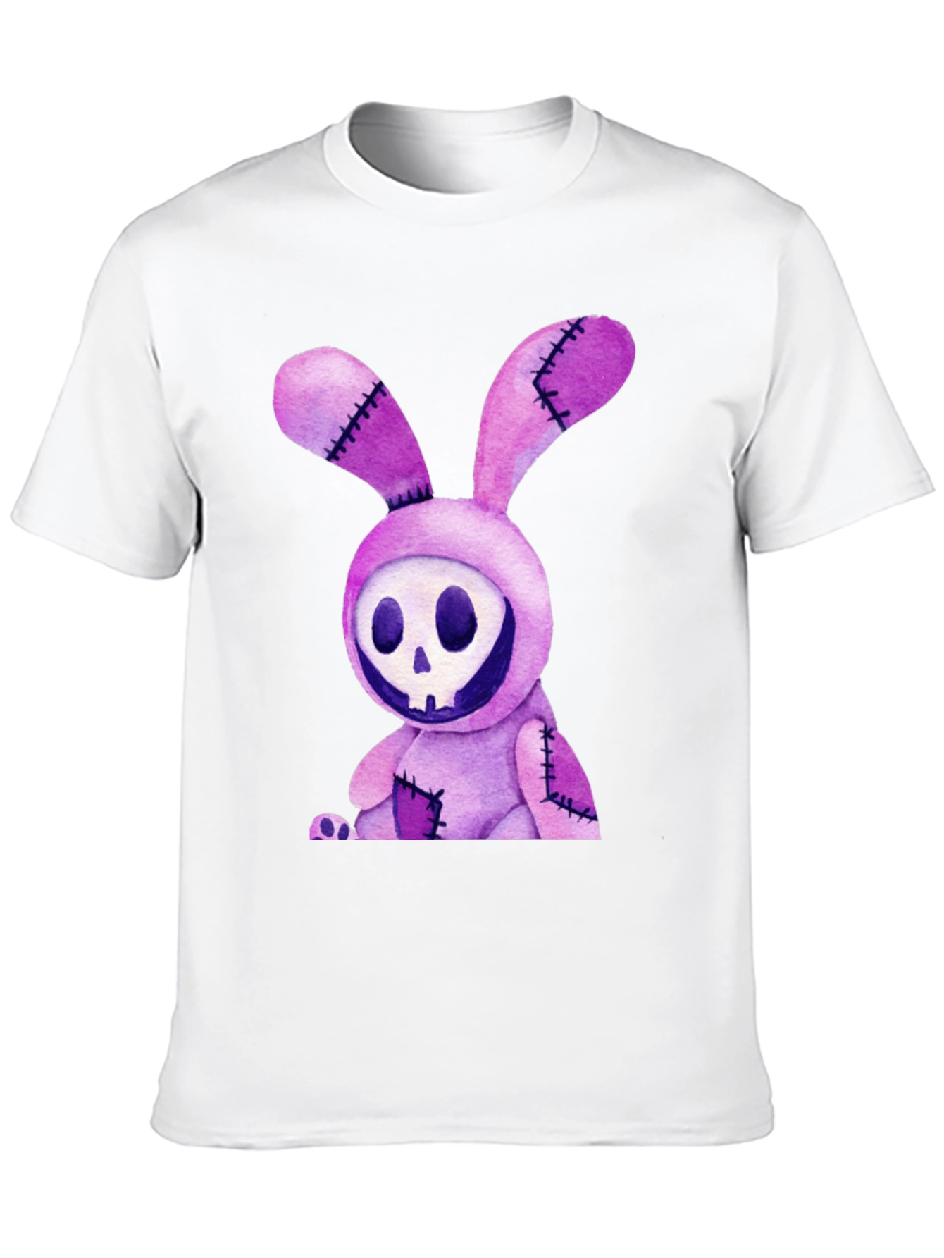 Creepy Bunny Skull Graphic Tee