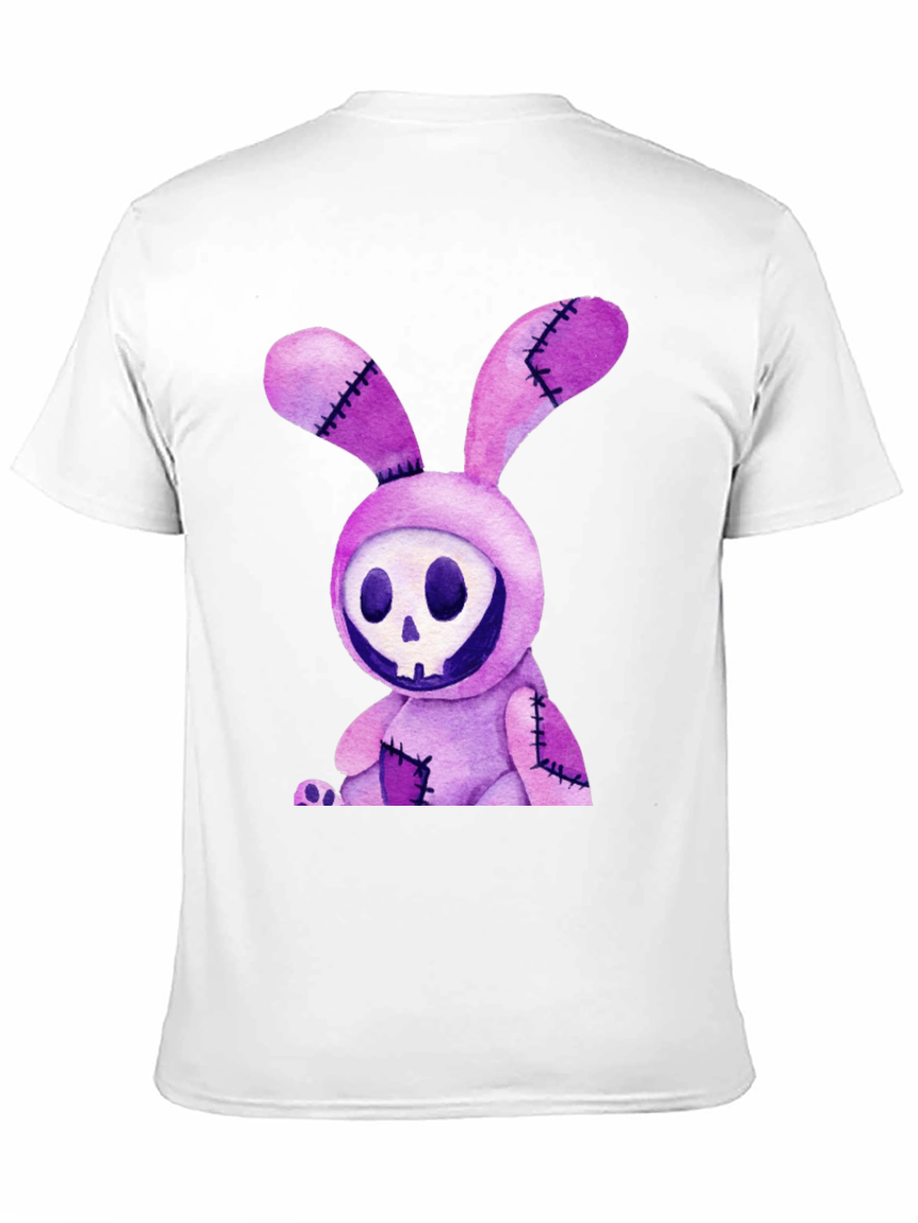 Creepy Bunny Skull Graphic Tee