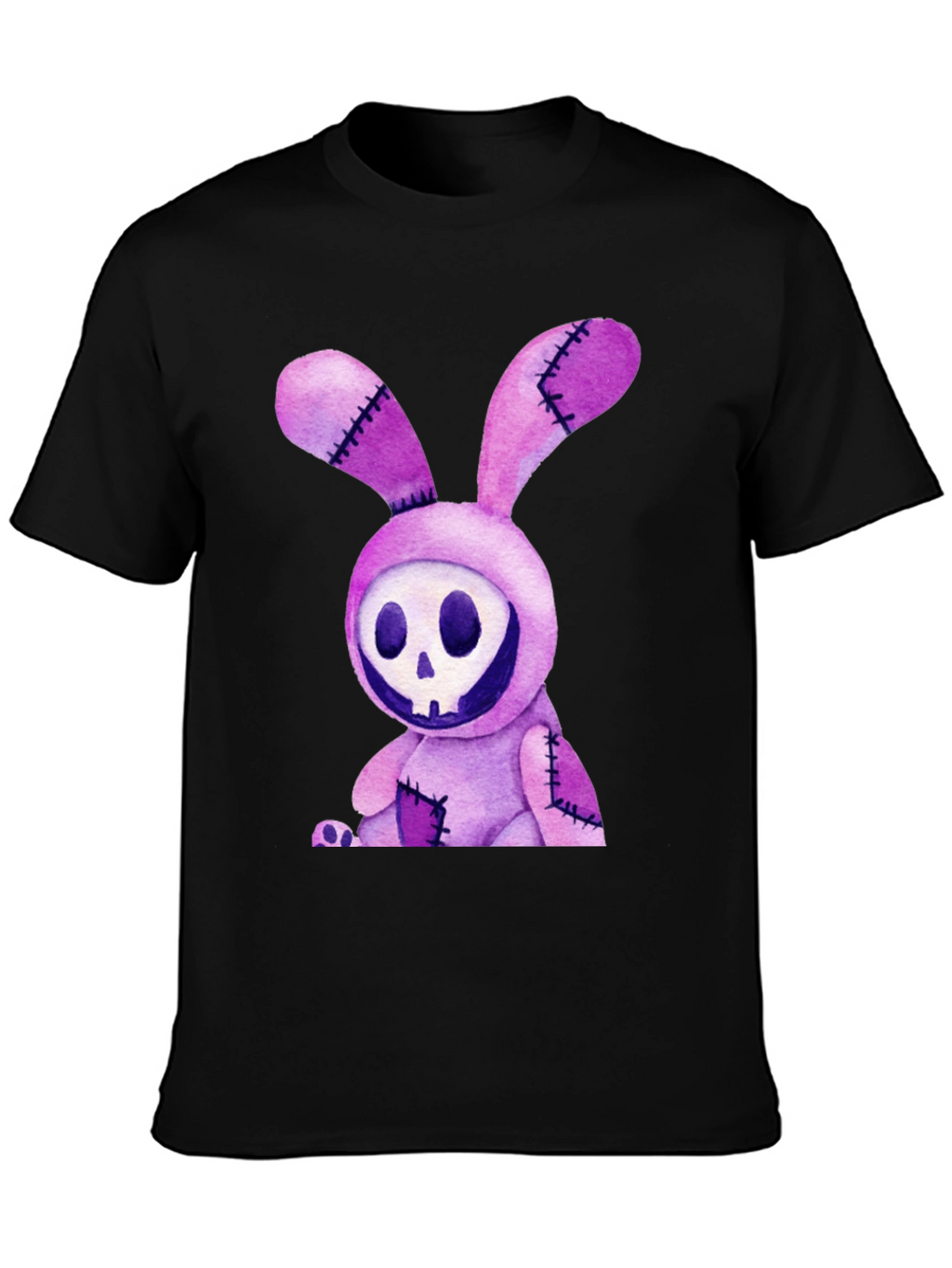 Creepy Bunny Skull Graphic Tee
