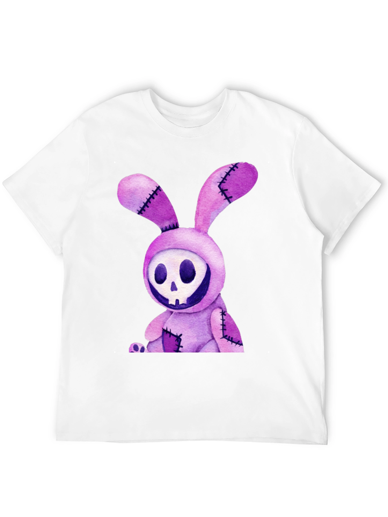 Creepy Bunny Skull Graphic Tee