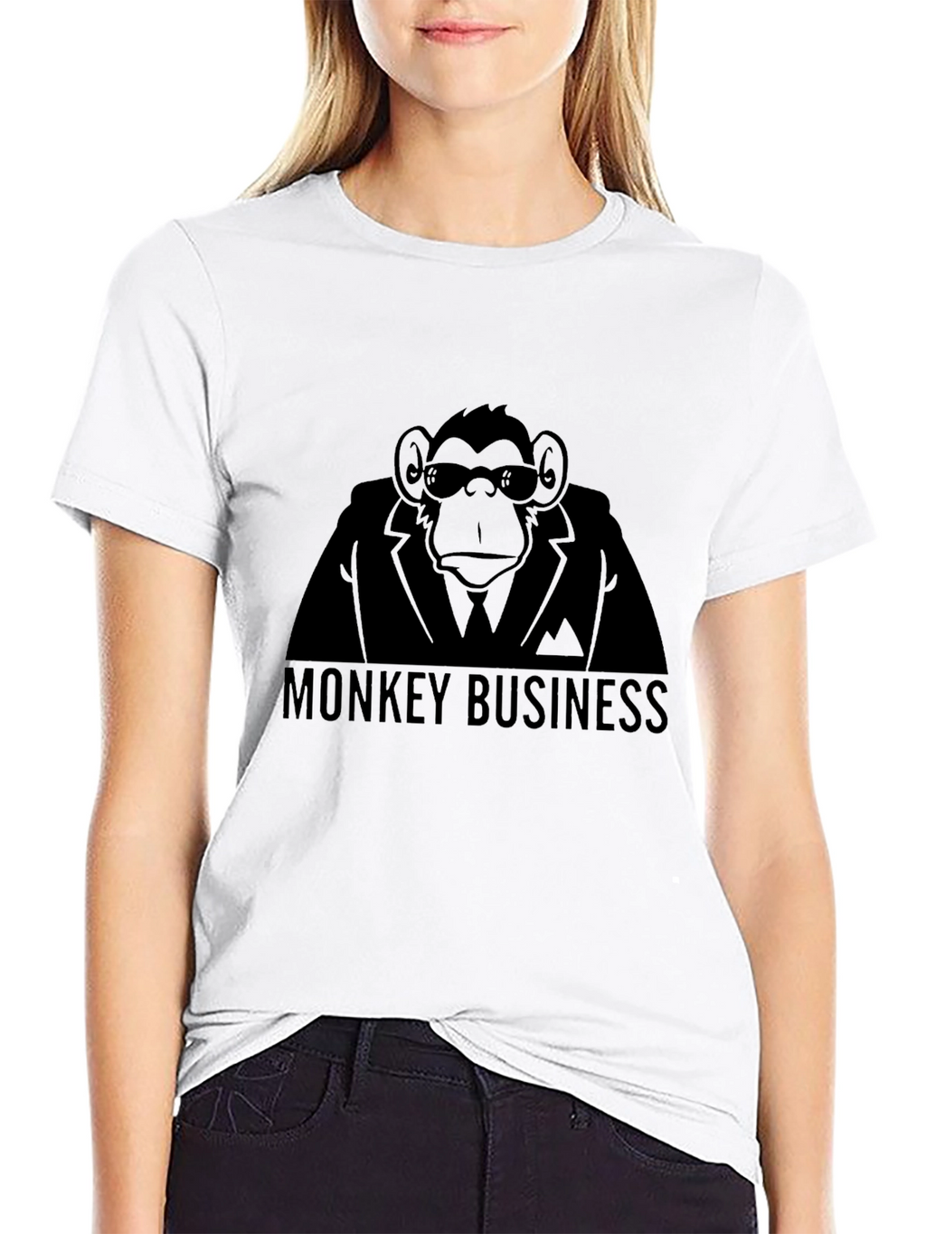 Monkey Business Graphic Tee - Black T-Shirt