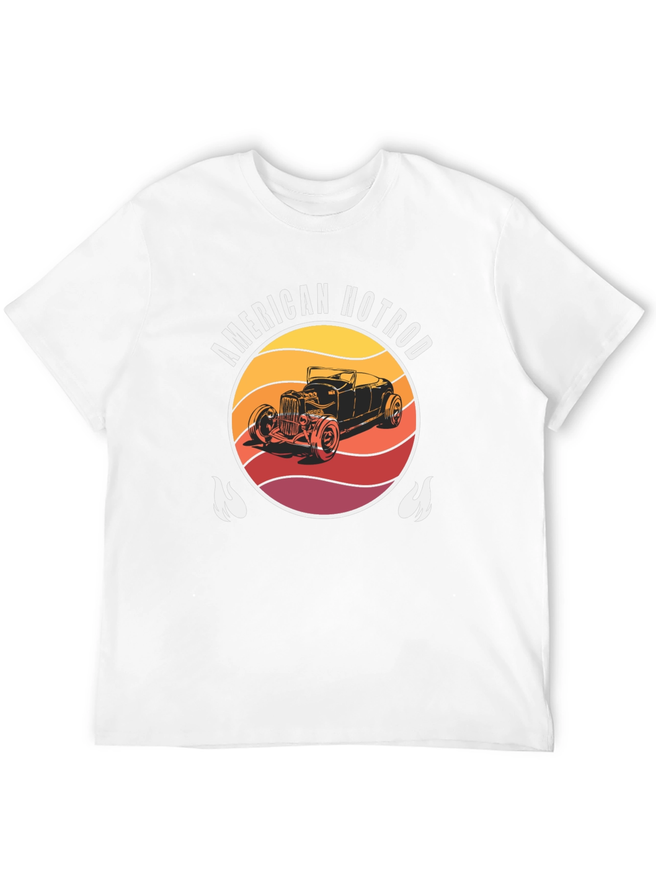American Hotrod Graphic T-Shirt - Vintage Car Design
