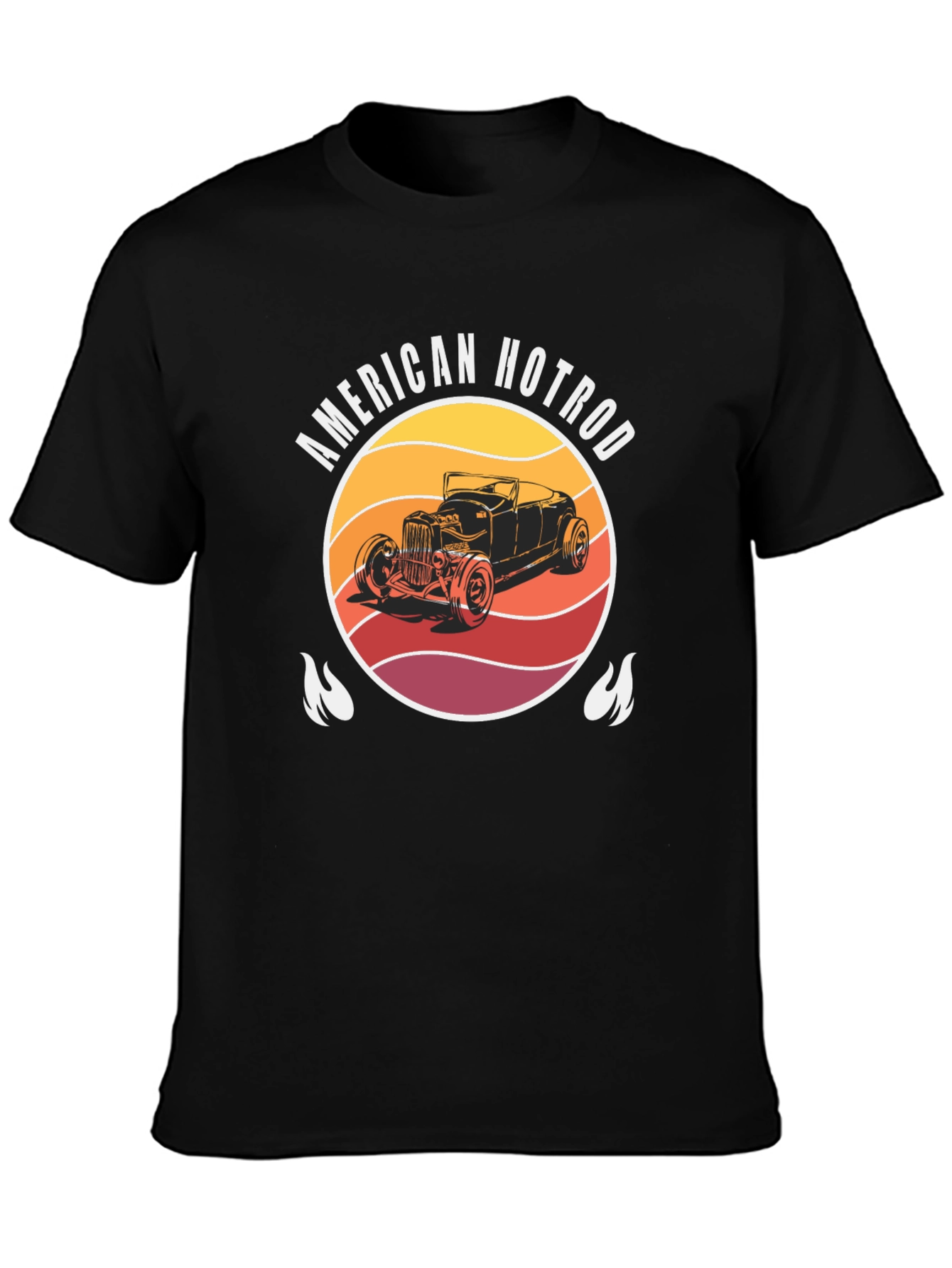 American Hotrod Graphic T-Shirt - Vintage Car Design