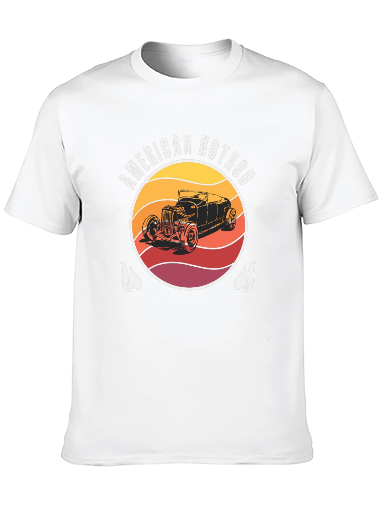 American Hotrod Graphic T-Shirt - Vintage Car Design
