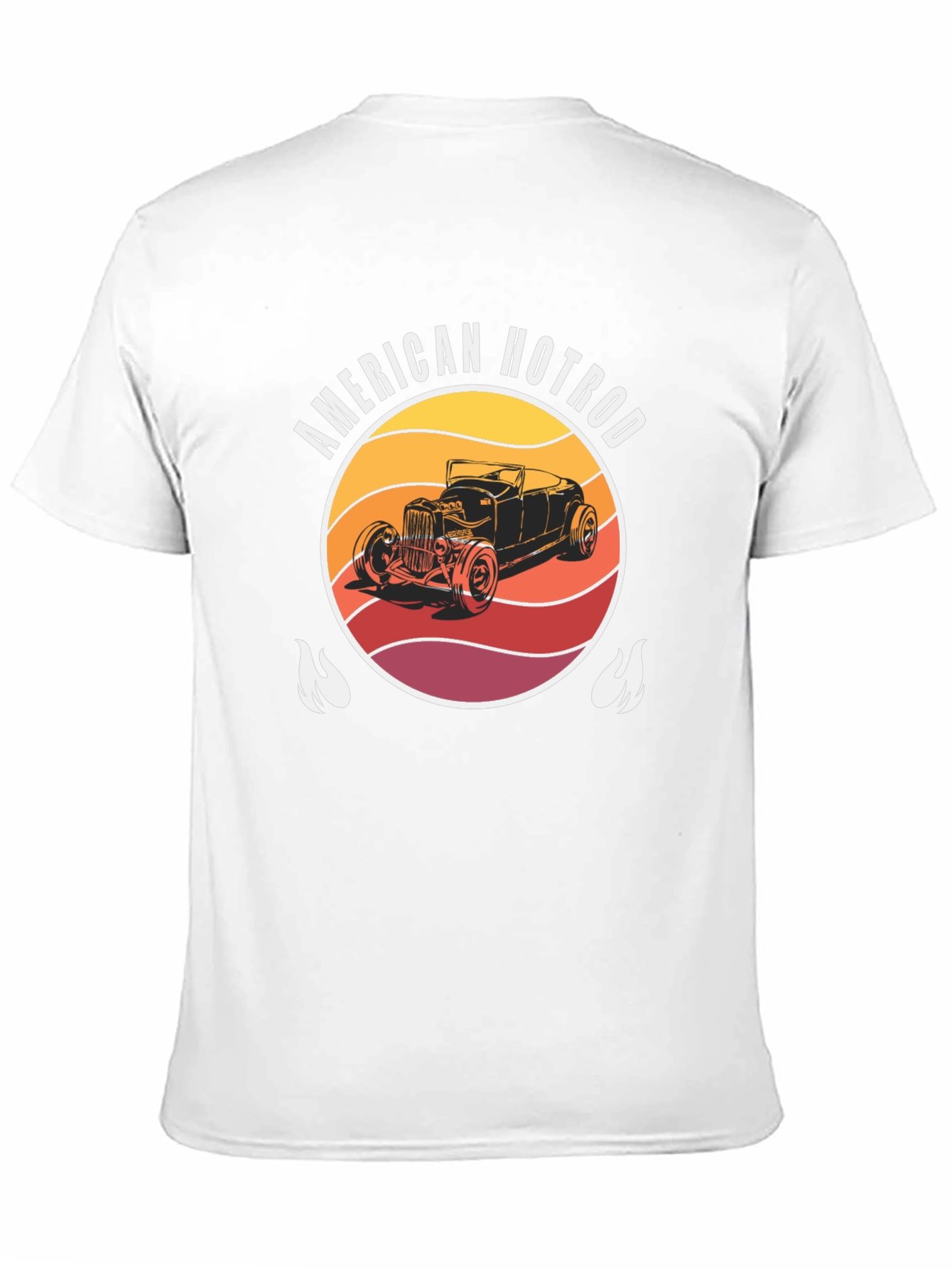 American Hotrod Graphic T-Shirt - Vintage Car Design