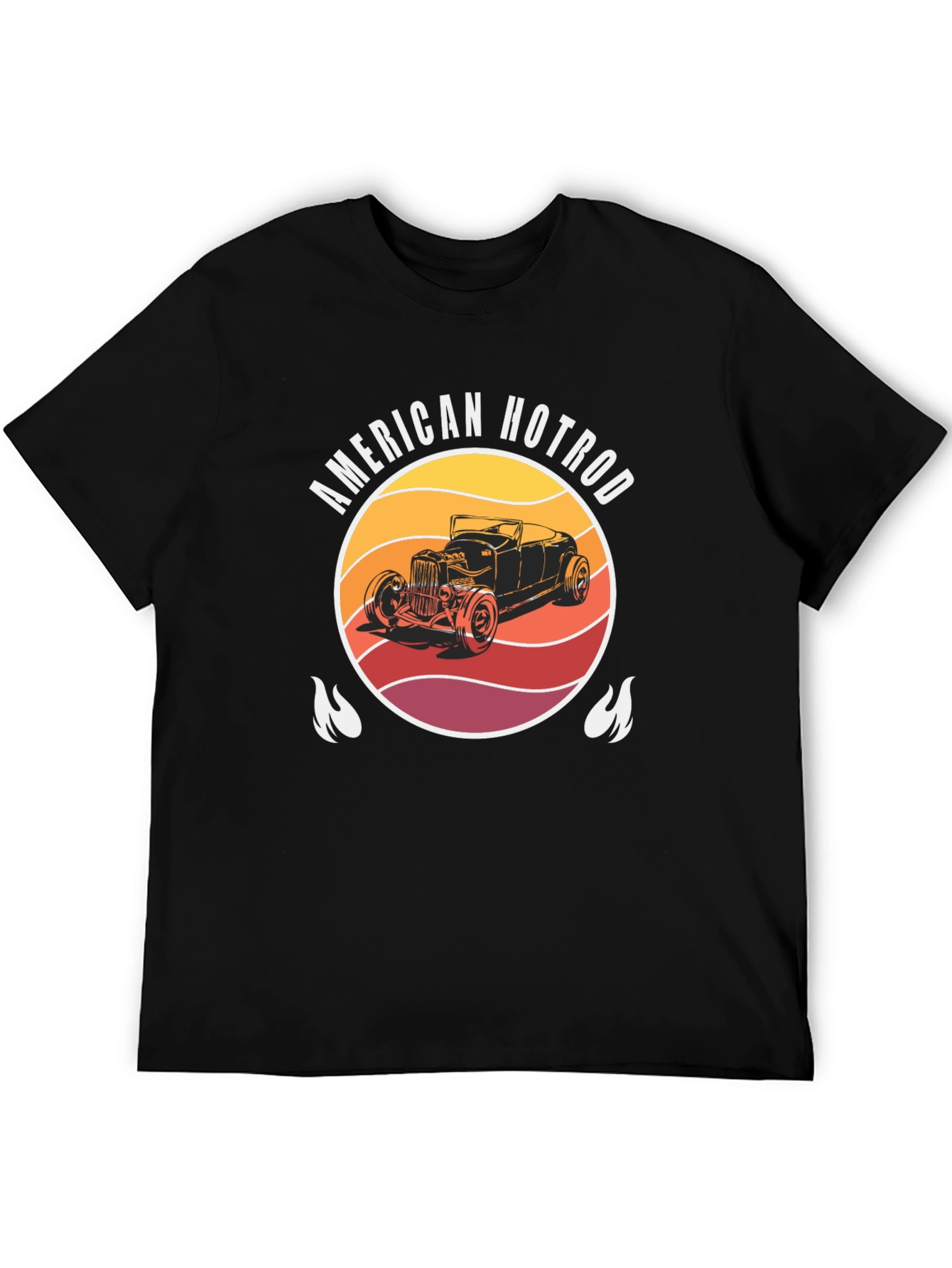 American Hotrod Graphic T-Shirt - Vintage Car Design