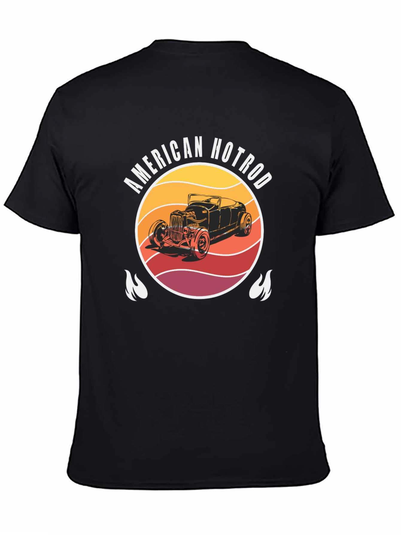 American Hotrod Graphic T-Shirt - Vintage Car Design