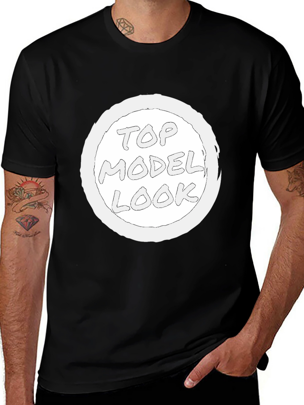 Top Model Look Graphic T-Shirt