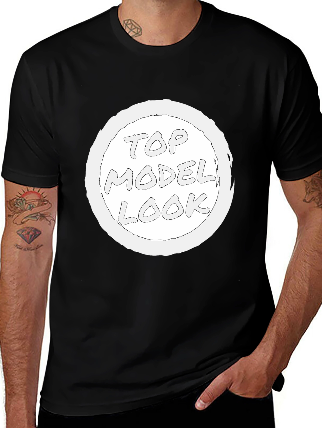 Top Model Look Graphic T-Shirt