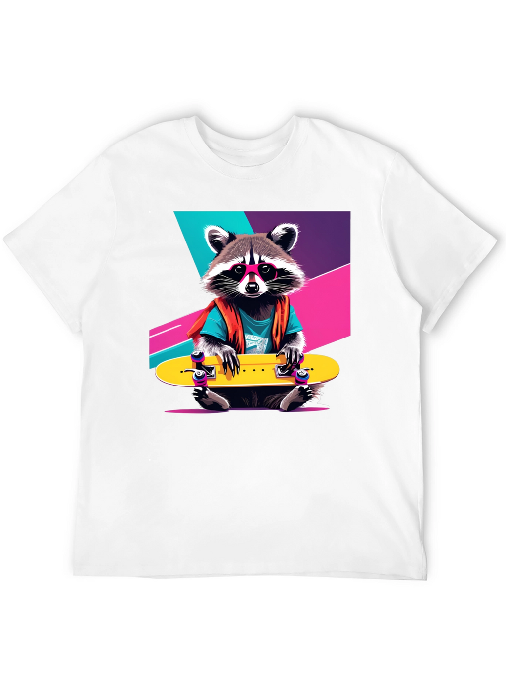 Rad Raccoon Skateboard T-Shirt