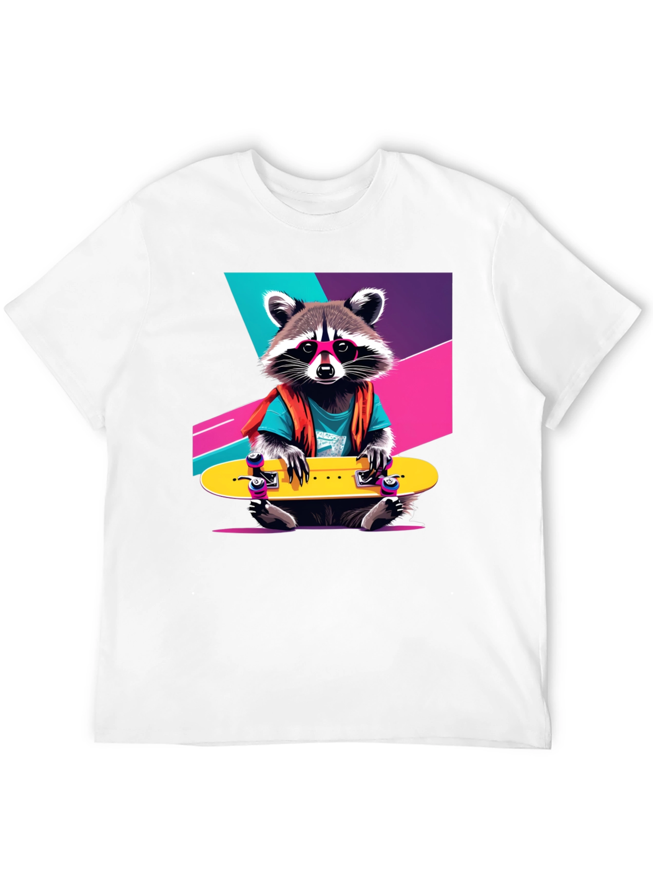 Rad Raccoon Skateboard T-Shirt