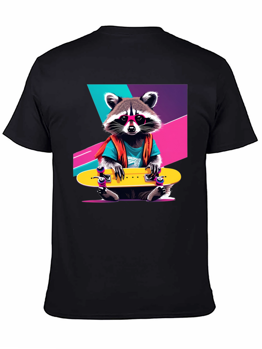 Rad Raccoon Skateboard T-Shirt