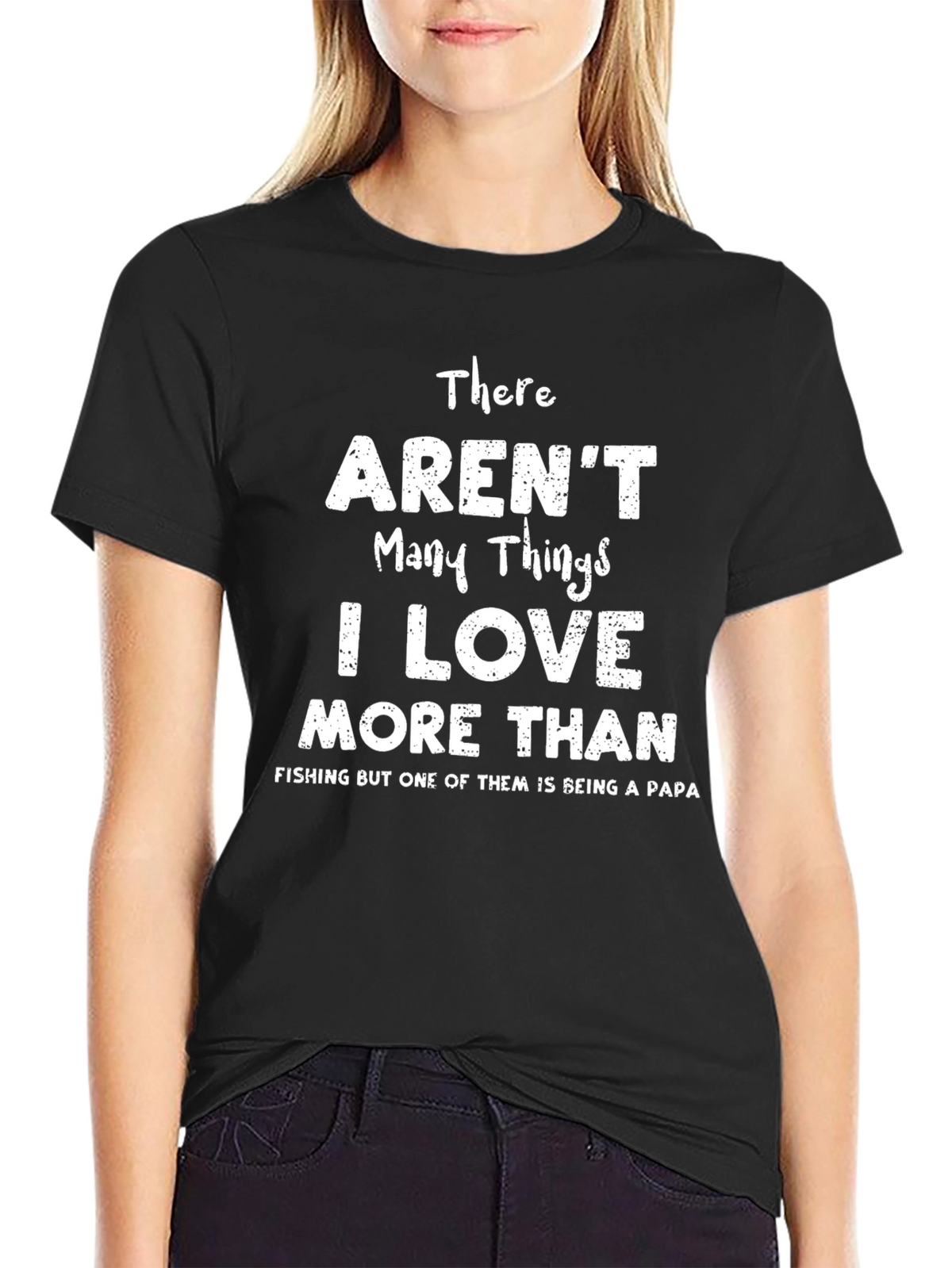 Papa Fishing T-Shirt - I Love More Than Fishing
