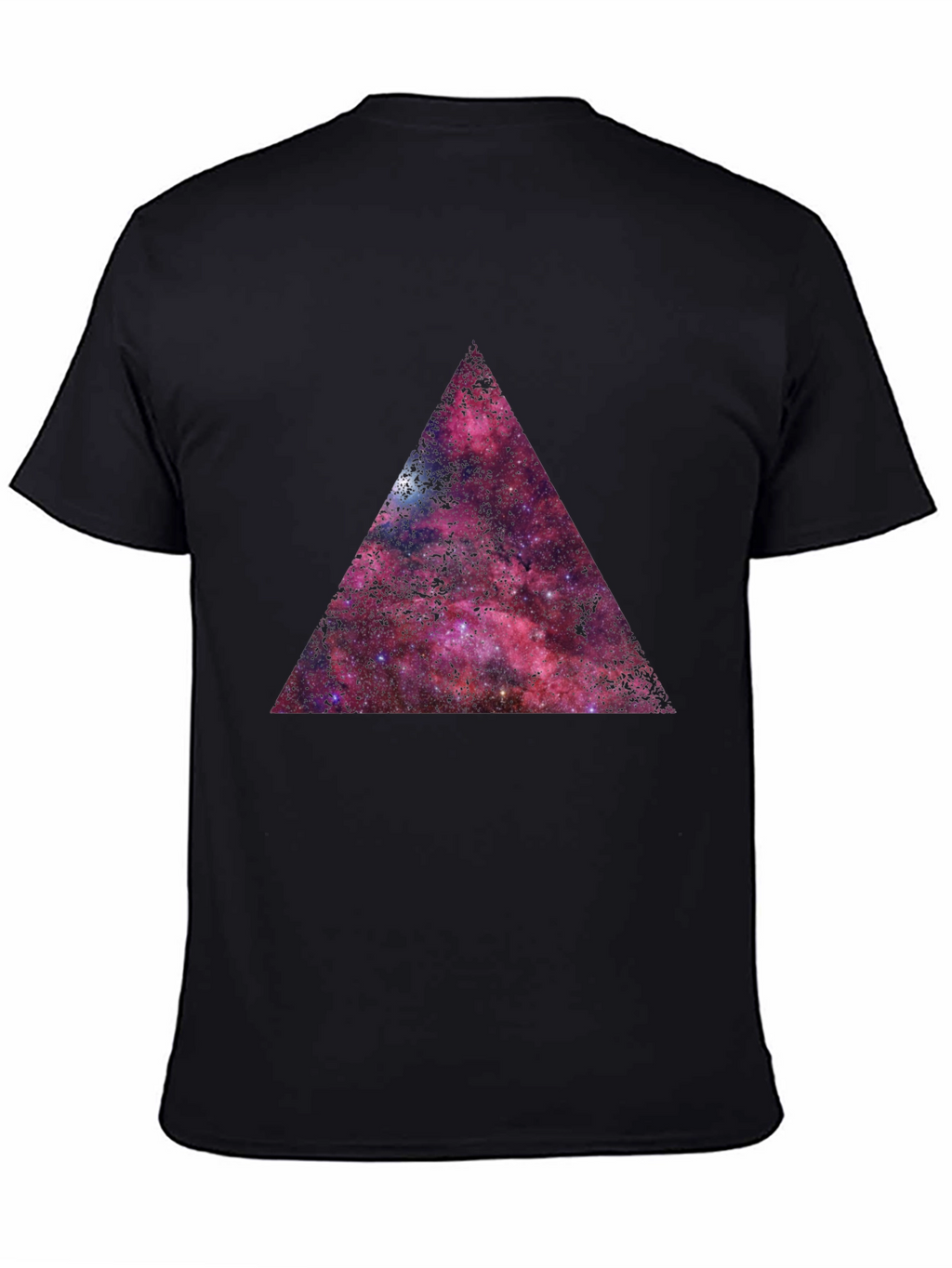 Galaxy Triangle Graphic T-Shirt - Black