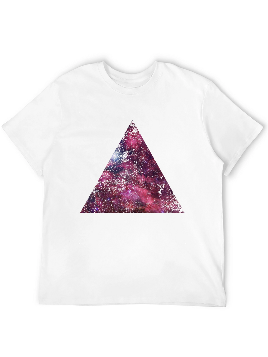 Galaxy Triangle Graphic T-Shirt - Black