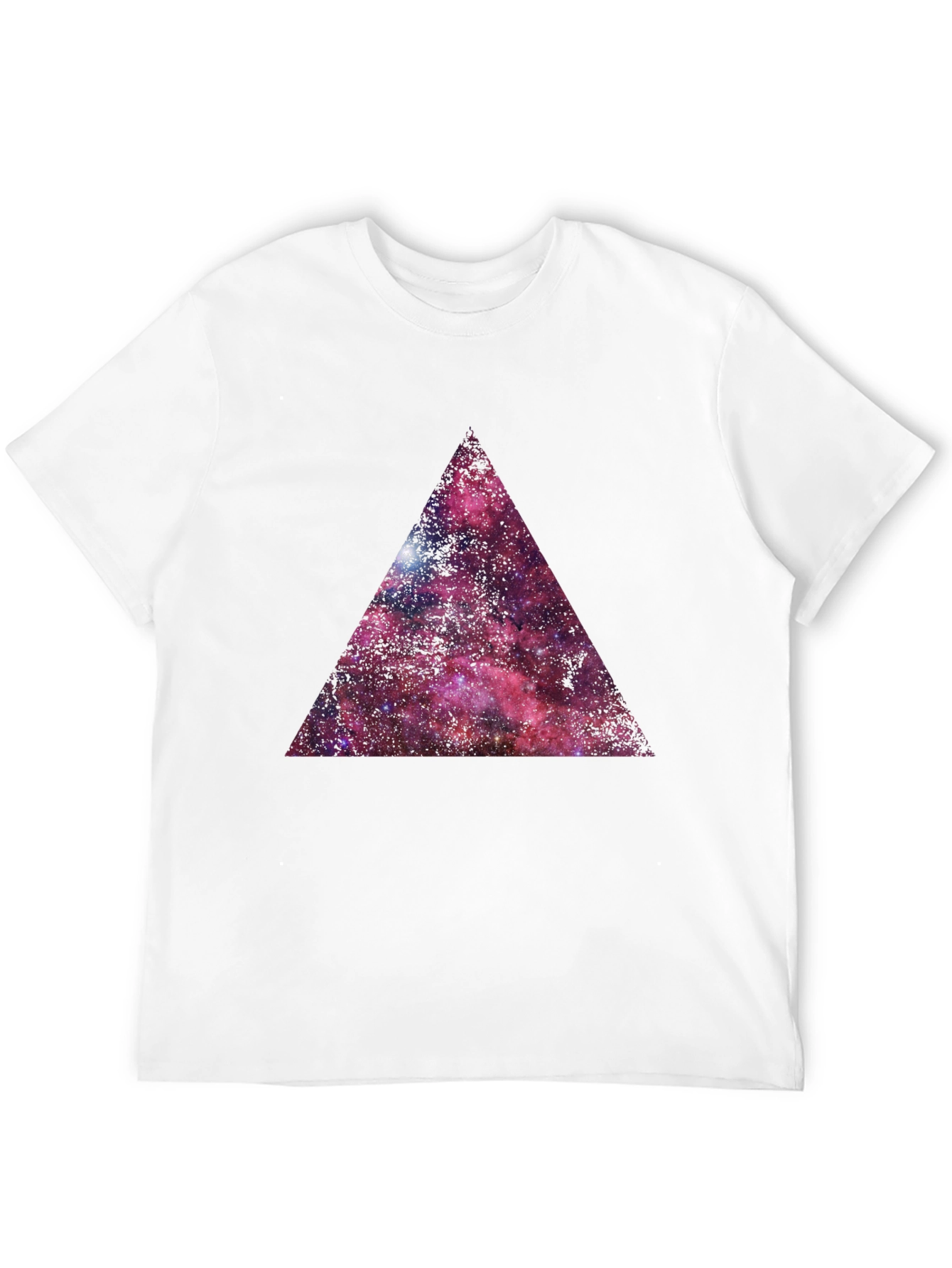 Galaxy Triangle Graphic T-Shirt - Black