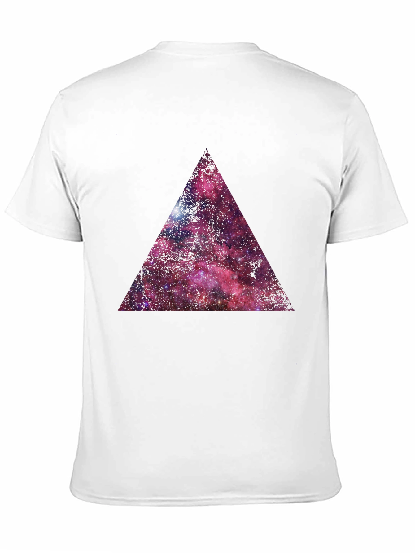 Galaxy Triangle Graphic T-Shirt - Black