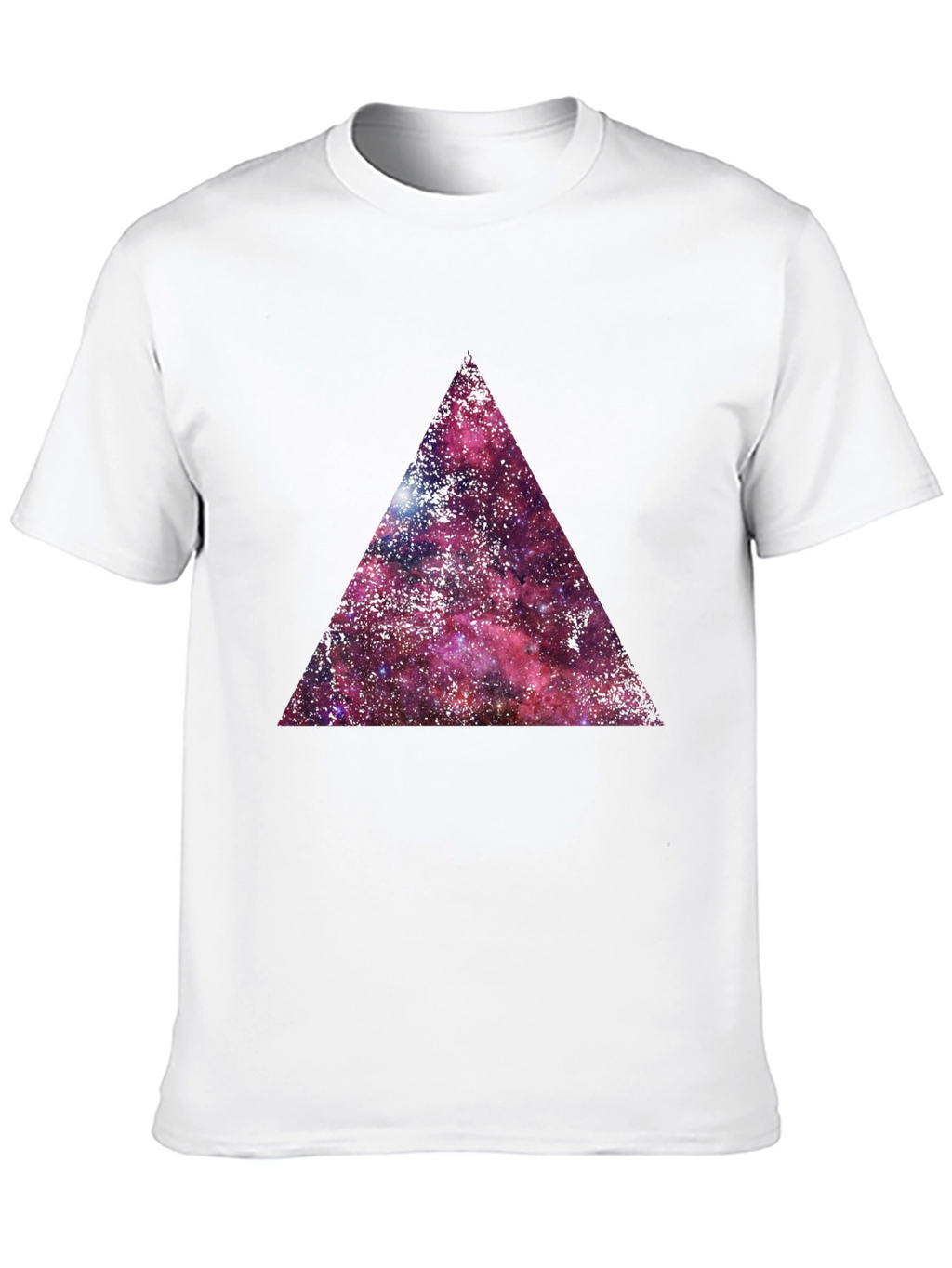 Galaxy Triangle Graphic T-Shirt - Black