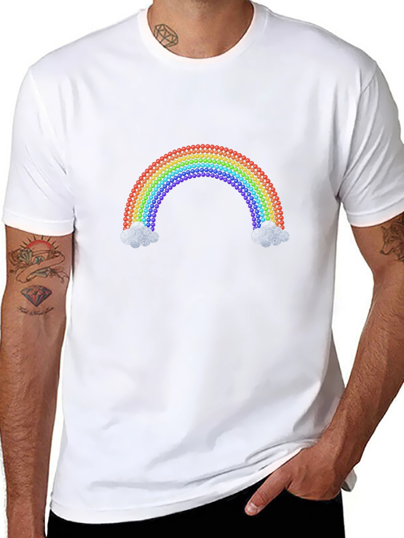 Rainbow Graphic Tee - Casual Style