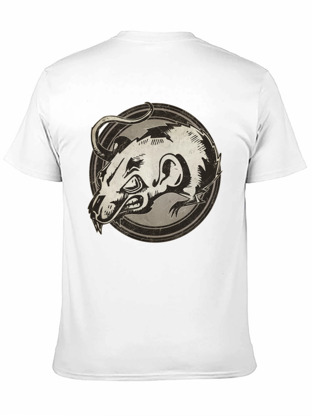 Rat Graphic Print Black T-Shirt