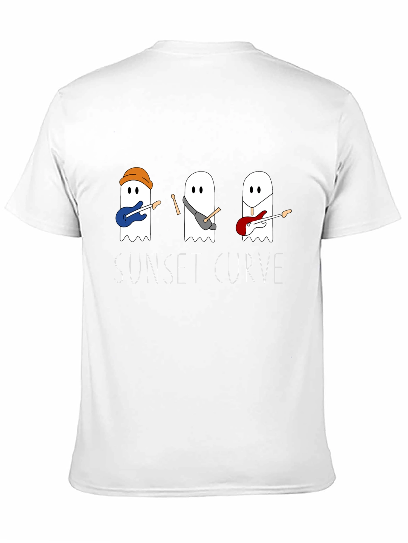 Sunset Curve Ghost Band Black T-Shirt