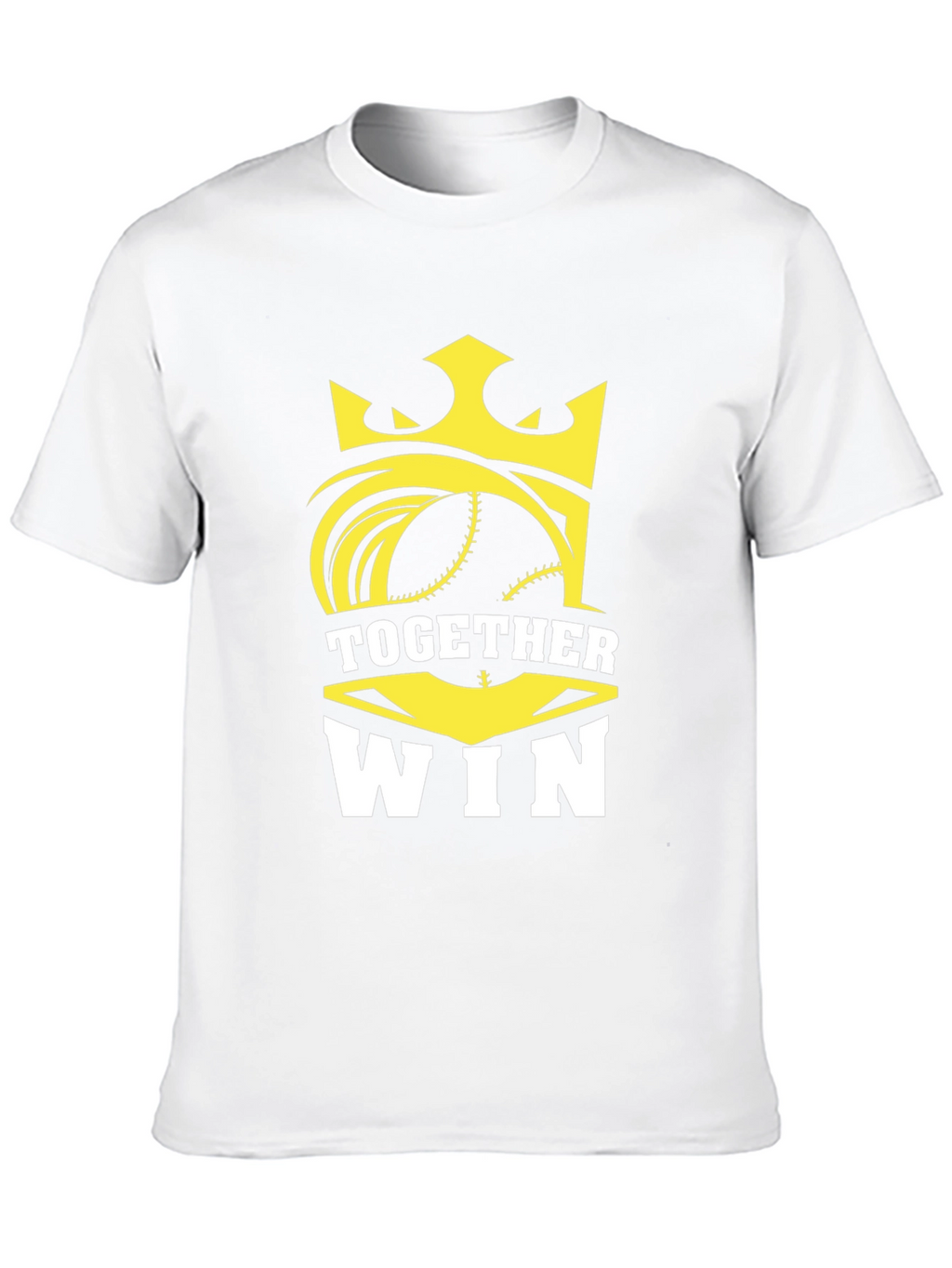 Together Win Graphic Tee - Baseball Crown Design