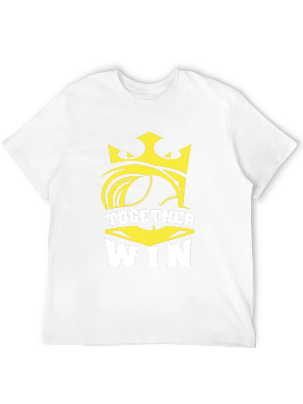 Together Win Graphic Tee - Baseball Crown Design