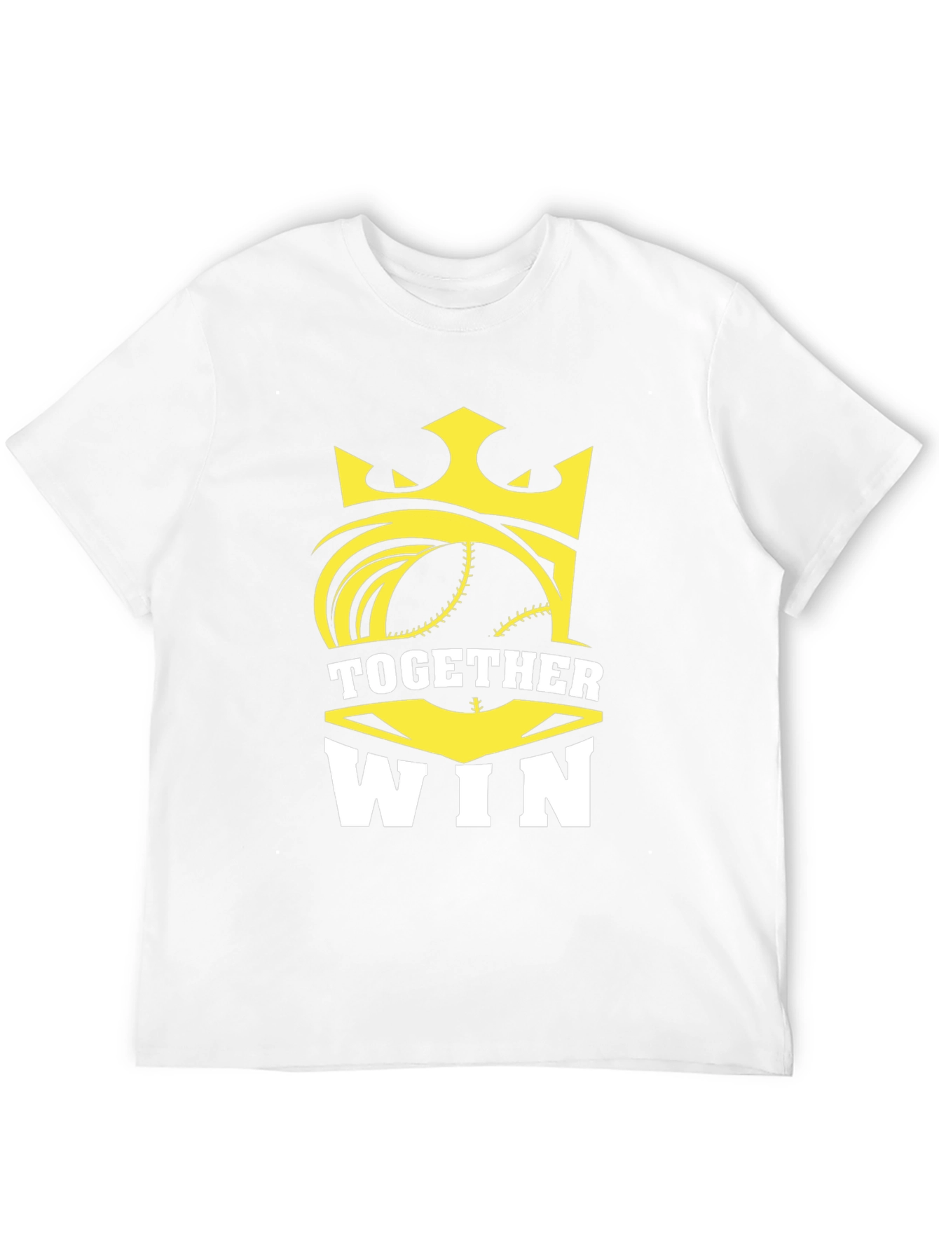 Together Win Graphic Tee - Baseball Crown Design