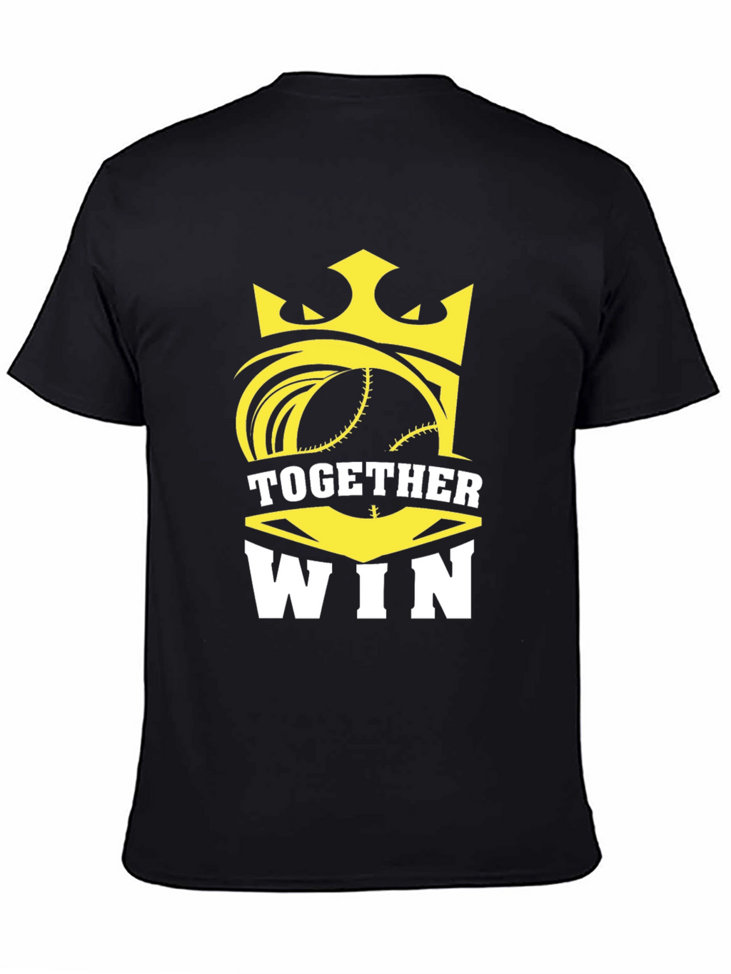 Together Win Graphic Tee - Baseball Crown Design