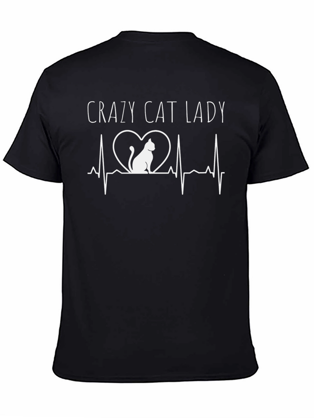 Crazy Cat Lady Heartbeat T-Shirt