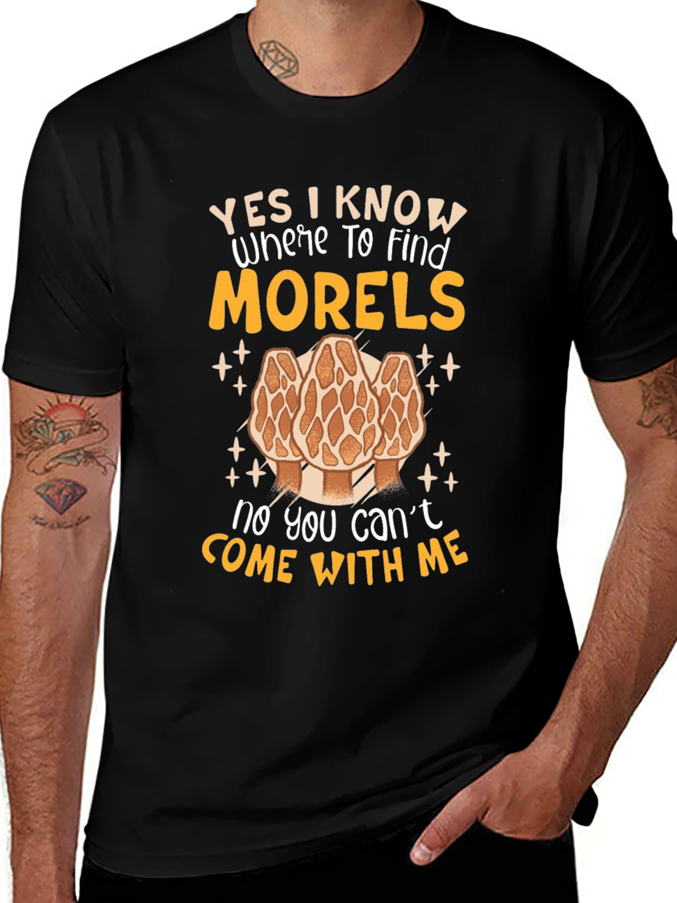 Morel Mushroom Hunting T-Shirt - Funny Graphic Tee