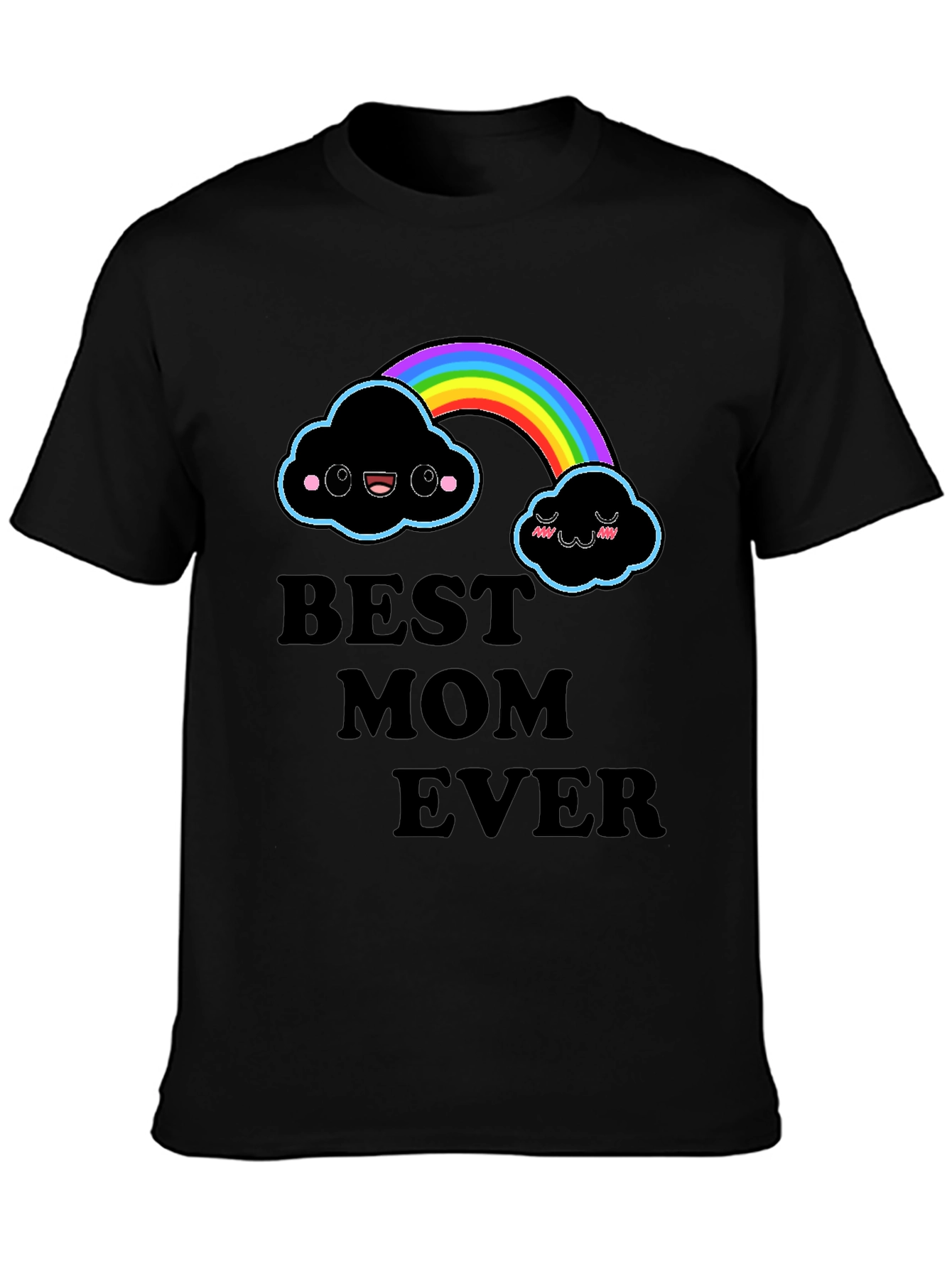 Best Mom Ever Rainbow Cloud T-Shirt
