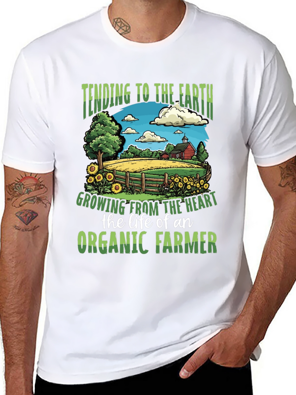 Organic Farmer T-Shirt - Tending to the Earth