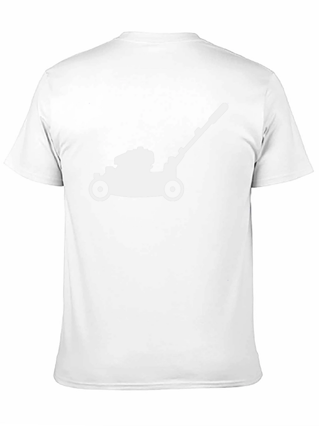 Lawn Mower Graphic Tee - Black Cotton T-Shirt