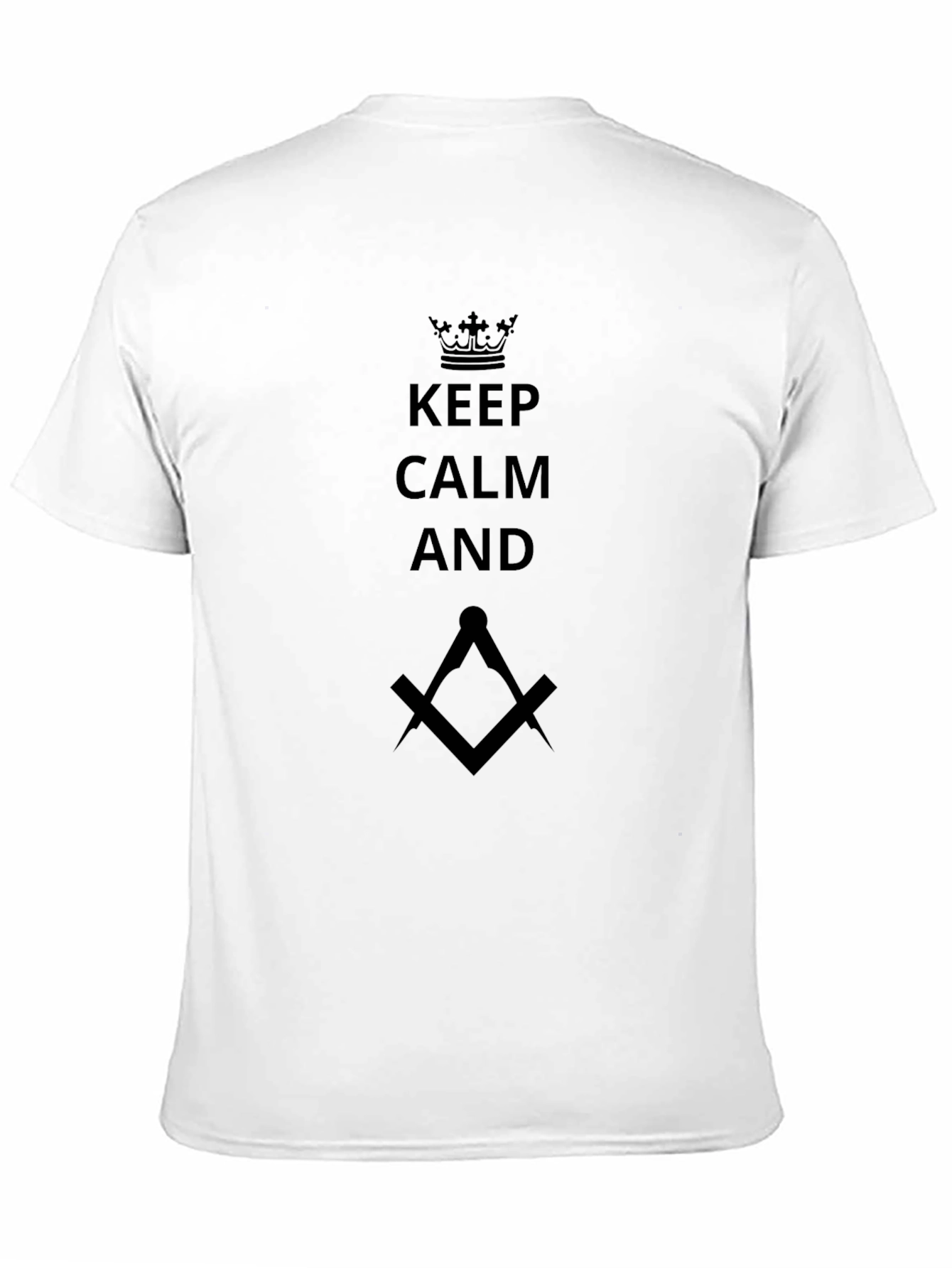 Keep Calm Masonic T-Shirt - Black