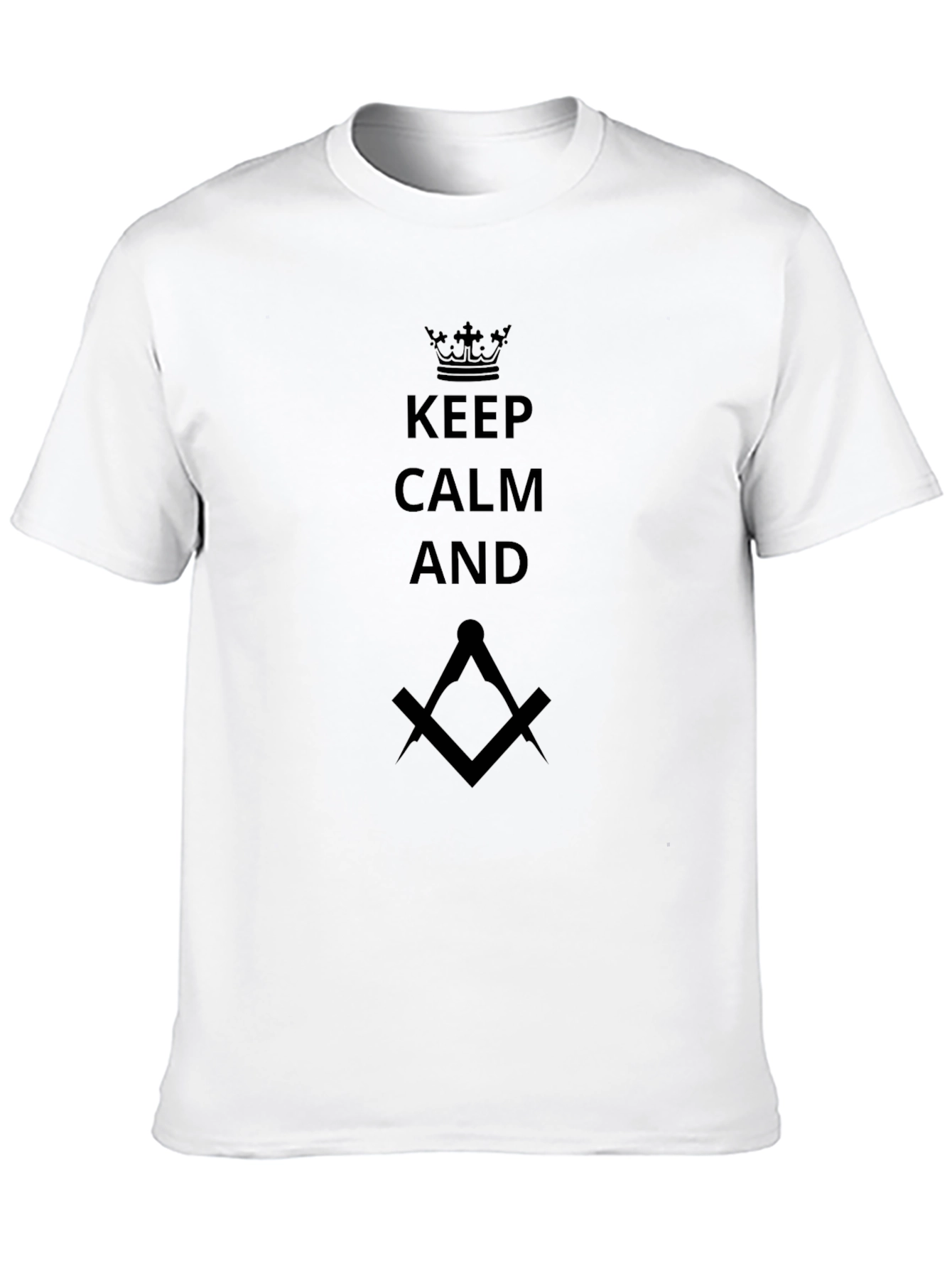 Keep Calm Masonic T-Shirt - Black