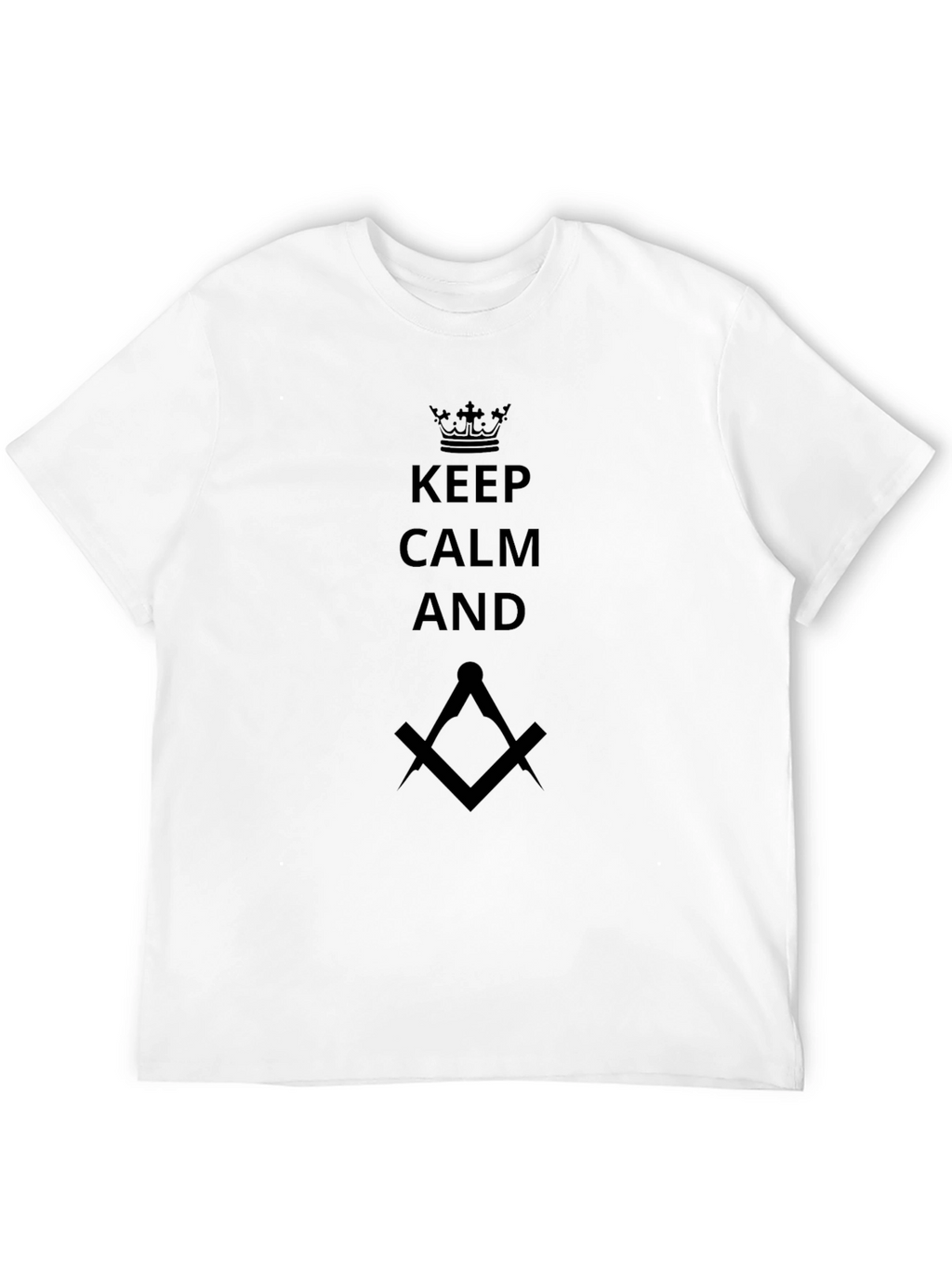 Keep Calm Masonic T-Shirt - Black