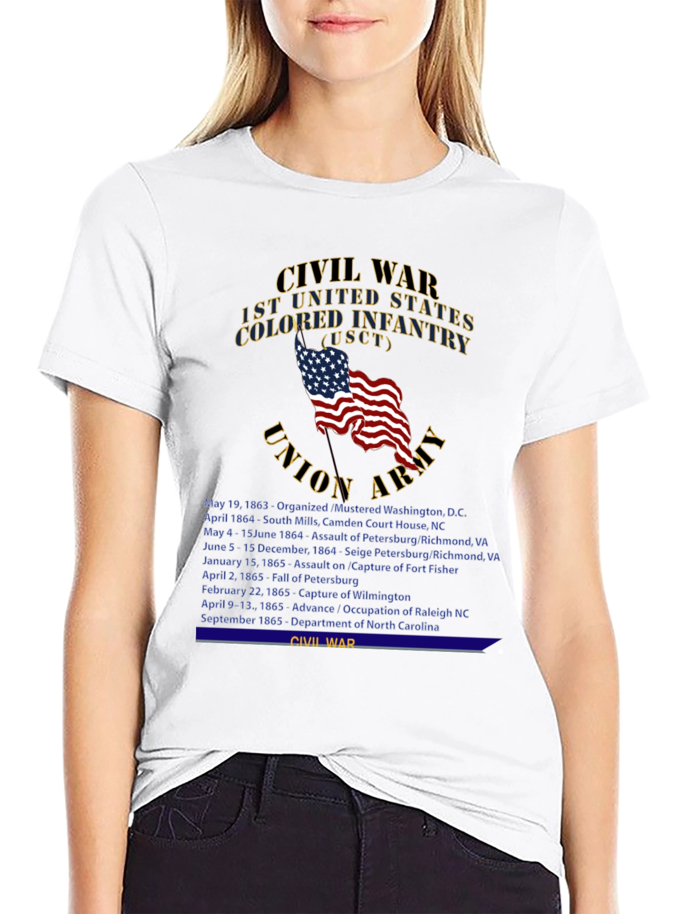 Civil War 1st US Colored Infantry T-Shirt