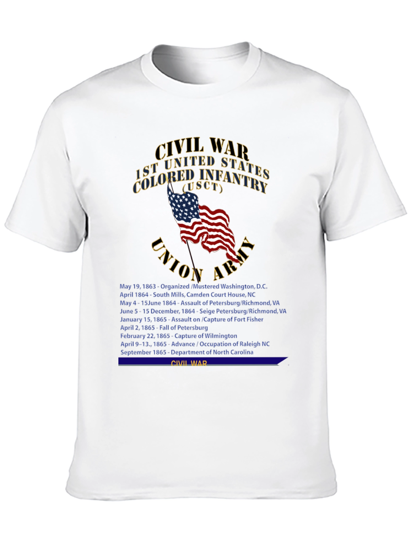 Civil War 1st US Colored Infantry T-Shirt